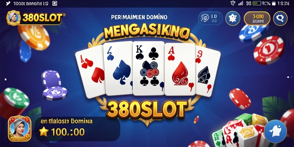 Tampilan gameplay Domino yang penuh warna dan menarik.