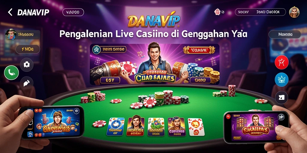 Screenshot gameplay Live Casino yang seru dan interaktif.