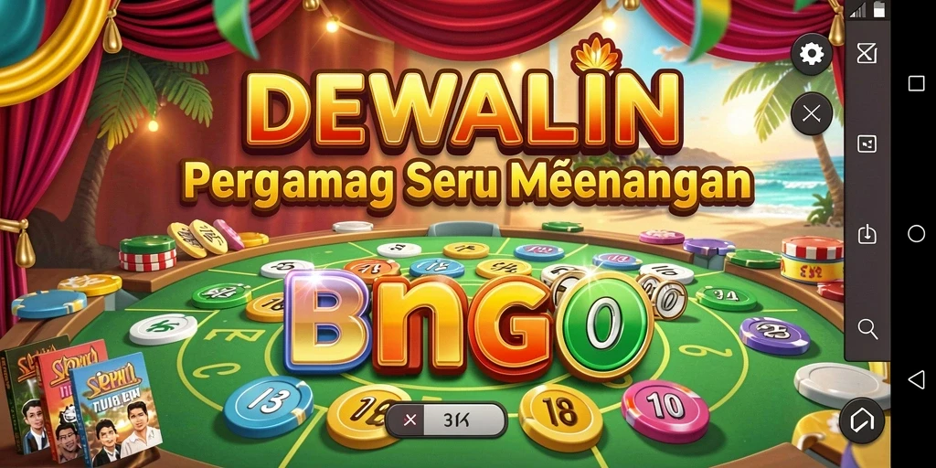 Tampilan menarik dari gameplay Bingo DEWALIN.