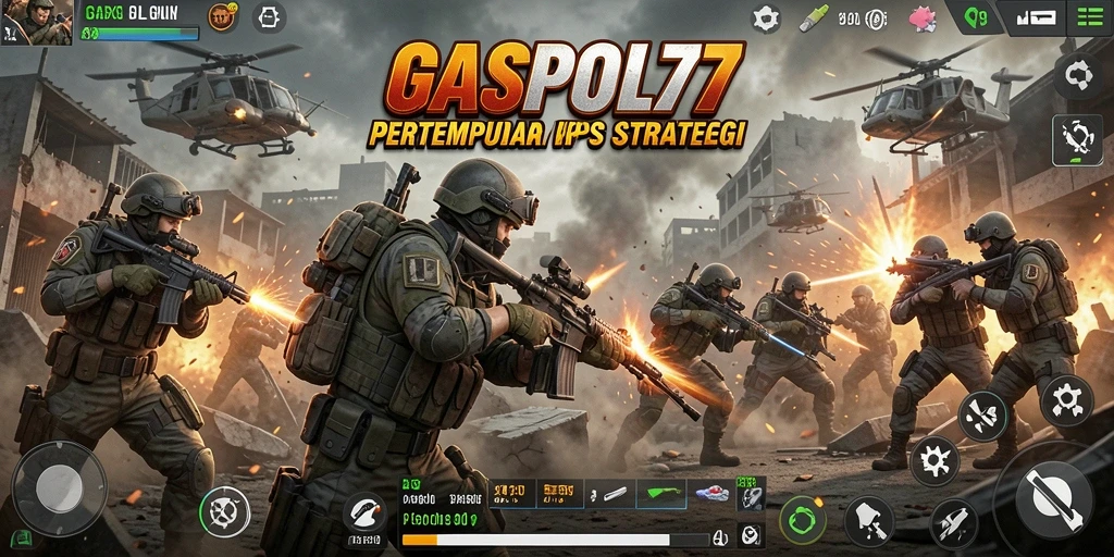 Tangkapan layar GASPOL77 yang menunjukkan aksi seru dalam pertempuran FPS.