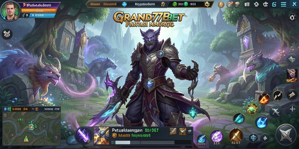 Tampilan gameplay <strong>GRAND77BET</strong> yang menawan dan full-action.