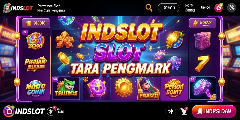 Tampilan gameplay INDSLOT dengan grafis yang memukau dan tema menarik.