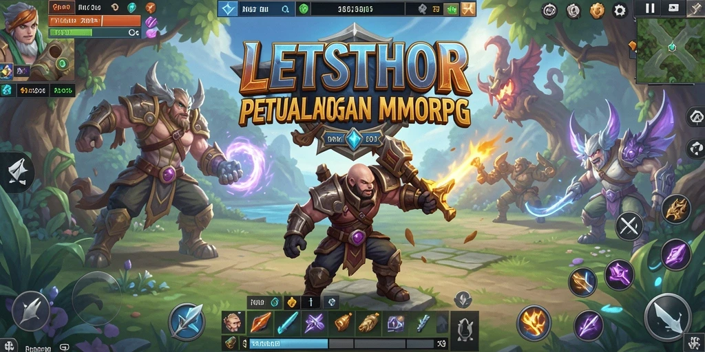 Gameplay seru LETSTHOR dengan grafis menawan dan pertempuran intens.