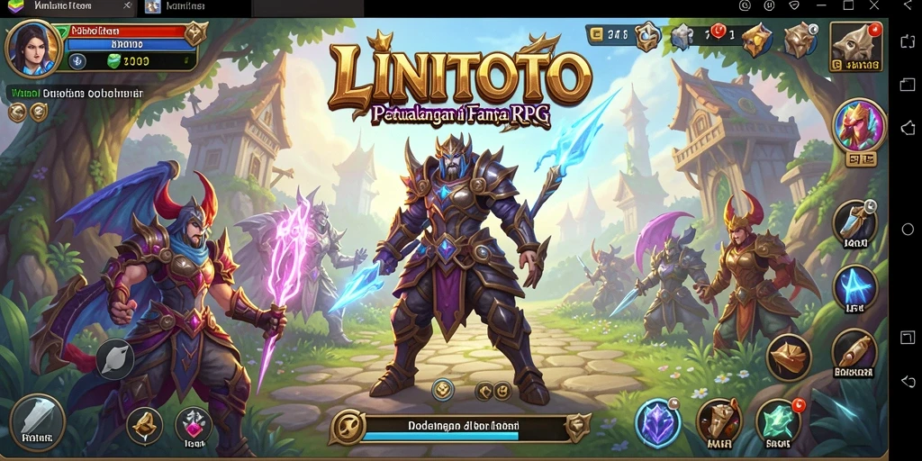 Tampilan gameplay menakjubkan LINITOTO di dunia RPG.
