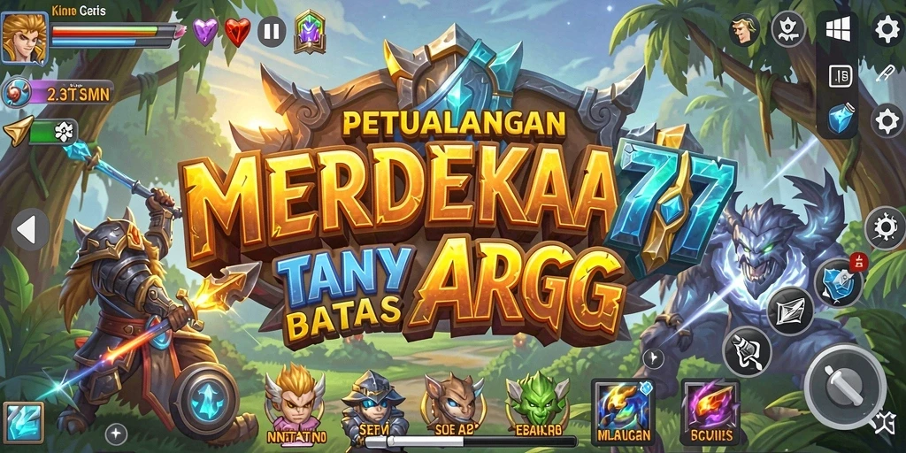 Tampilan menakjubkan dengan aksi seru di MERDEKA777