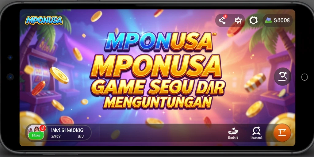 Tampilan gameplay MPONUSA yang menarik dan penuh warna.