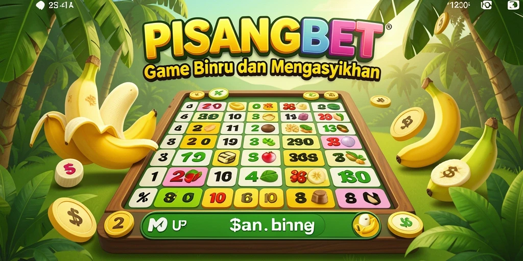 Tampilan utama gameplay Bingo di PISANGBET yang penuh warna.