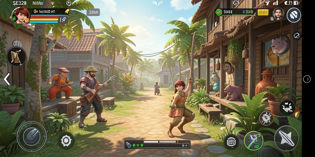 Tampilan gameplay SE328 yang cerah dan menghibur.