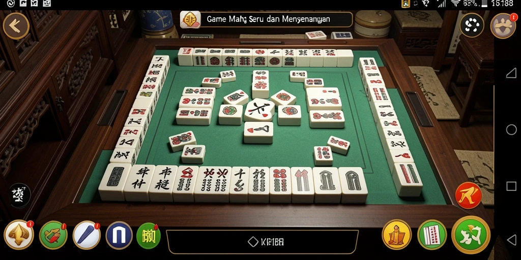 Tampilan gameplay seru di TKP188 dengan berbagai papan Mahjong.