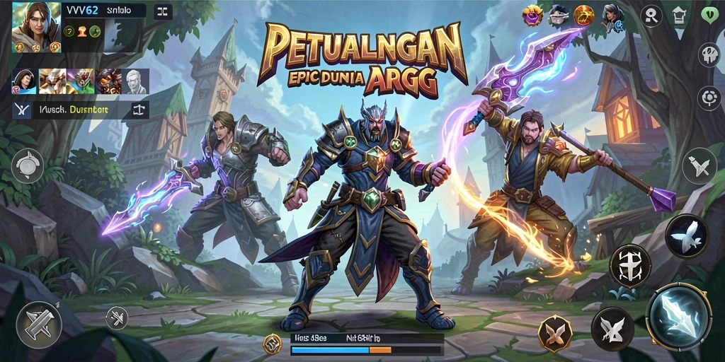 Tangkapan layar gameplay <strong>VV62</strong> menampilkan aksi pertempuran ARPG yang mendebarkan.